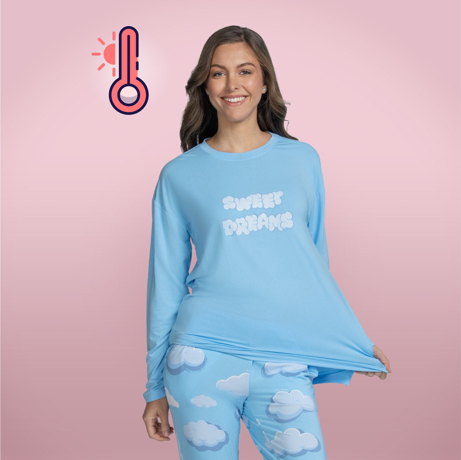 Cloud Warming Long Sleeve Pyjama Top – The Oodie UK