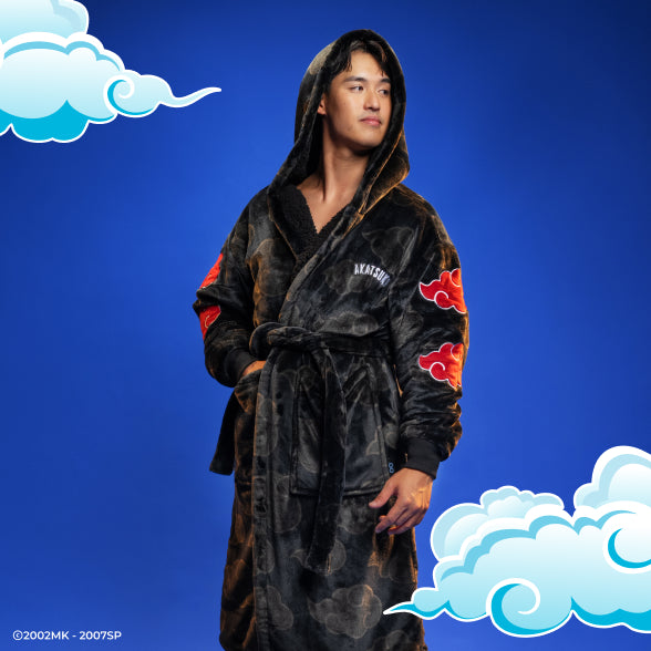Naruto Itachi Akatsuki Sherpa Dressing Gown Licensed