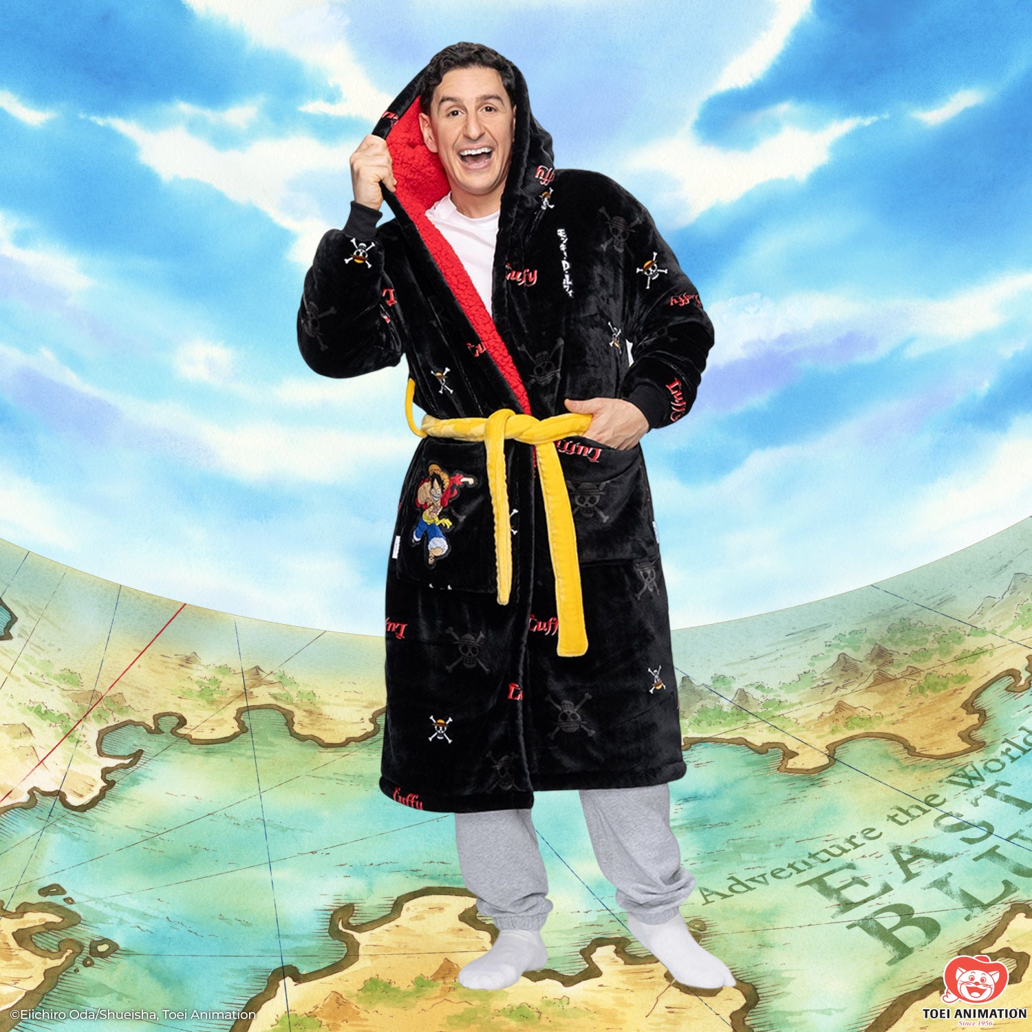 One Piece Luffy Sherpa Dressing Gown Licensed – The Oodie UK