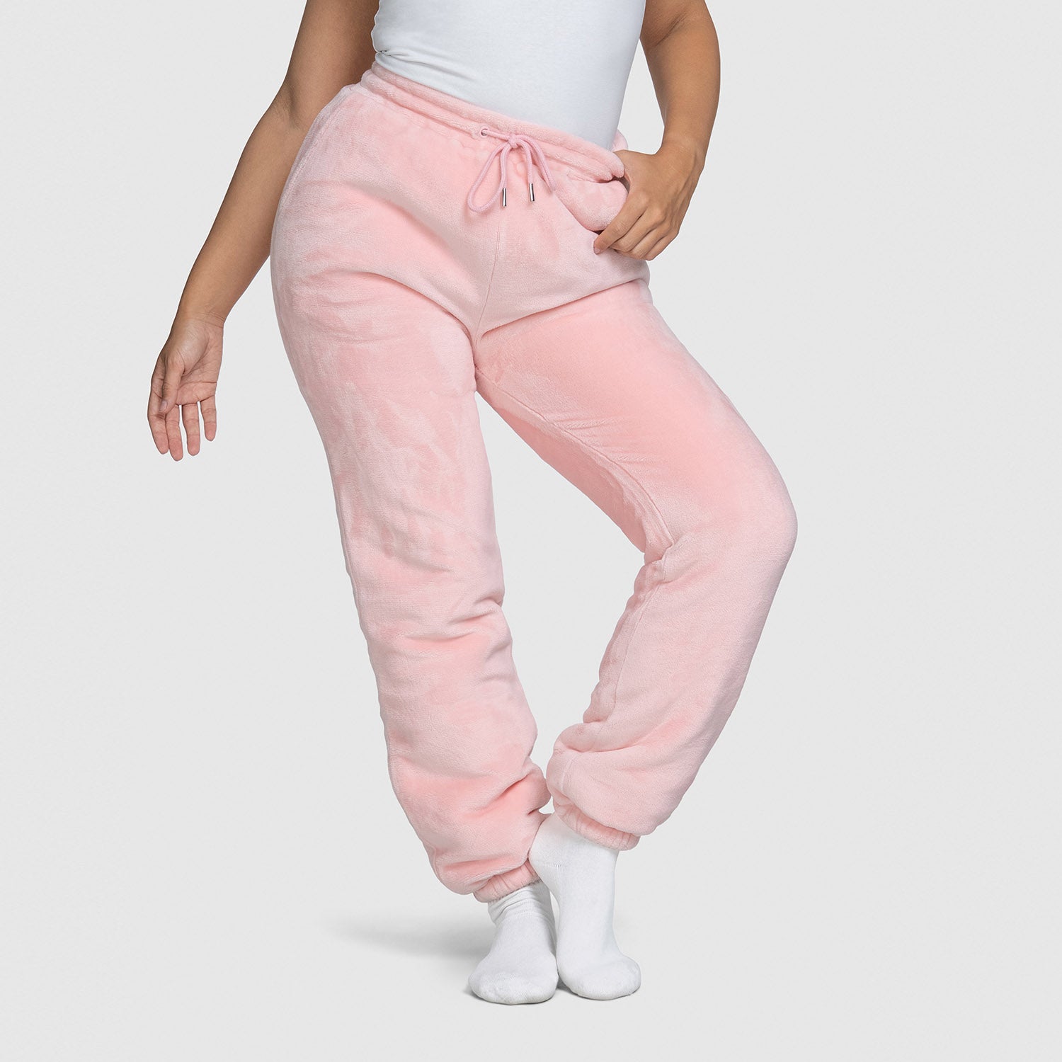 Pink Sherpa Cuffed Jogger – The Oodie UK