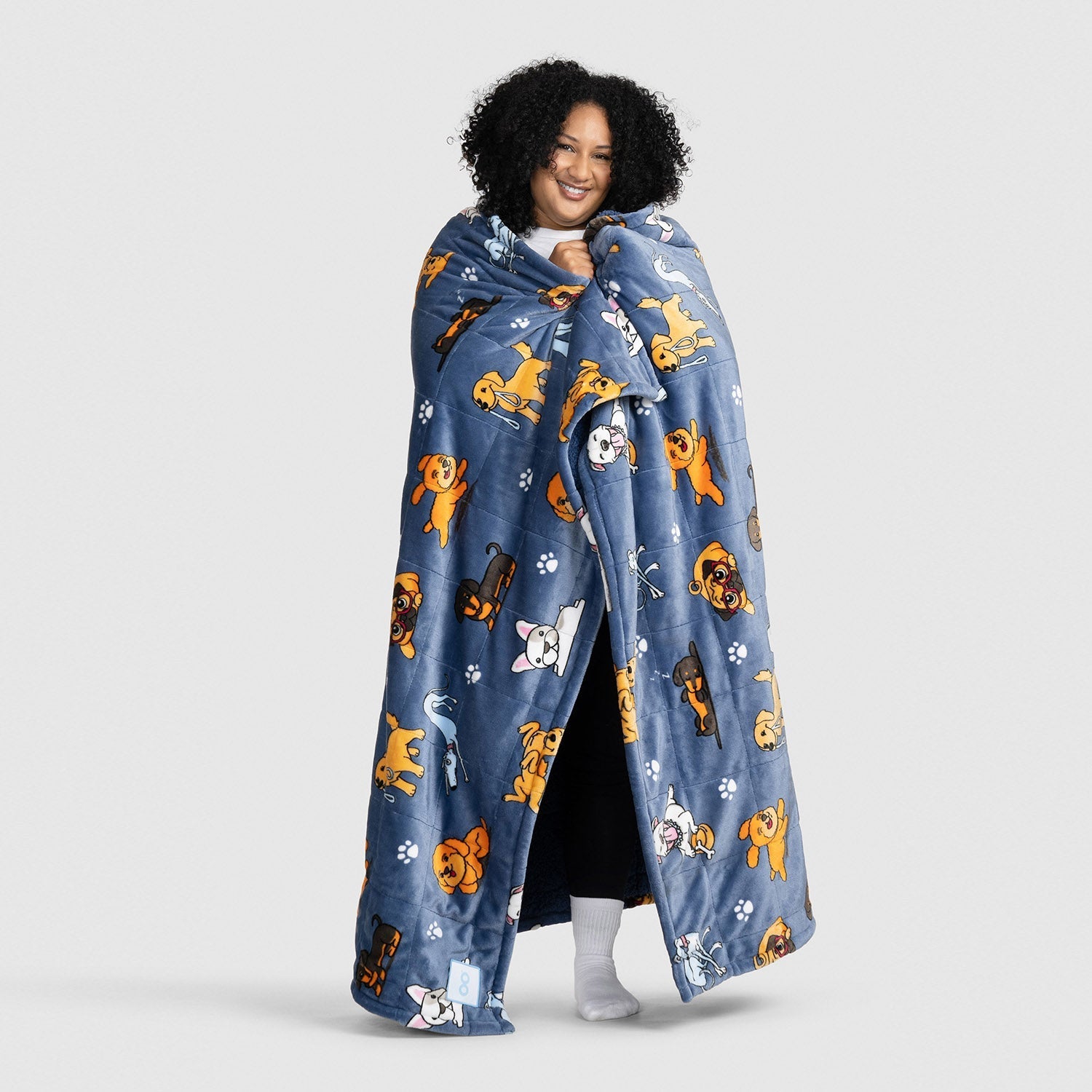 Dog Print Sherpa Blanket – The Oodie UK