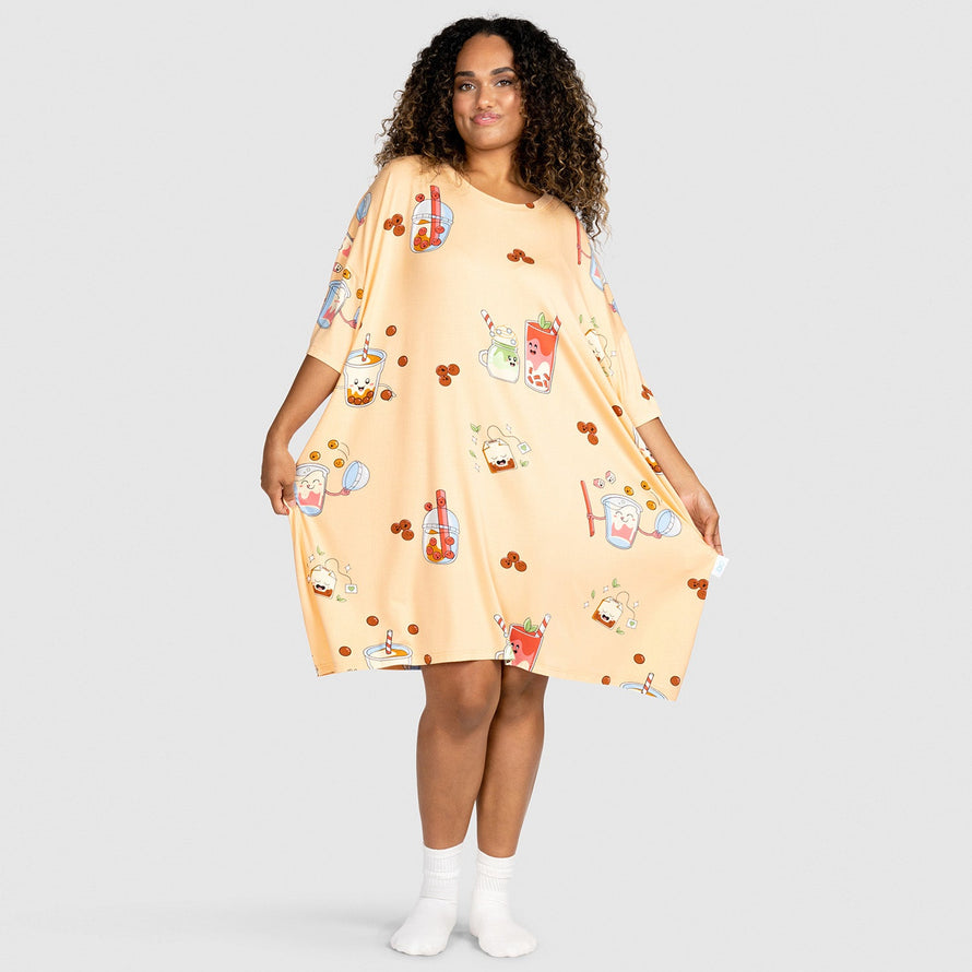 Bubble Tea Oodie Sleep Tee