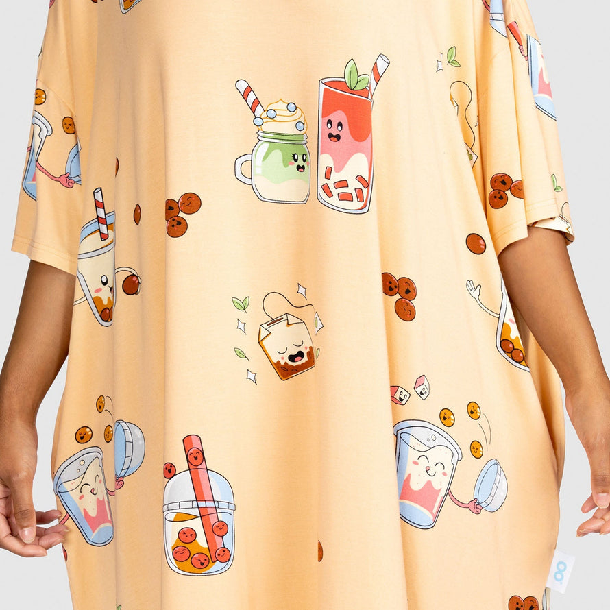 Bubble Tea Oodie Sleep Tee