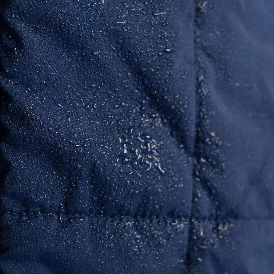 Navy Zip Through Outdoor Oodie