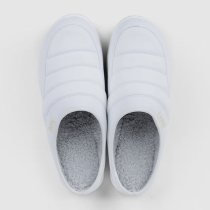 White Puffer Slip On