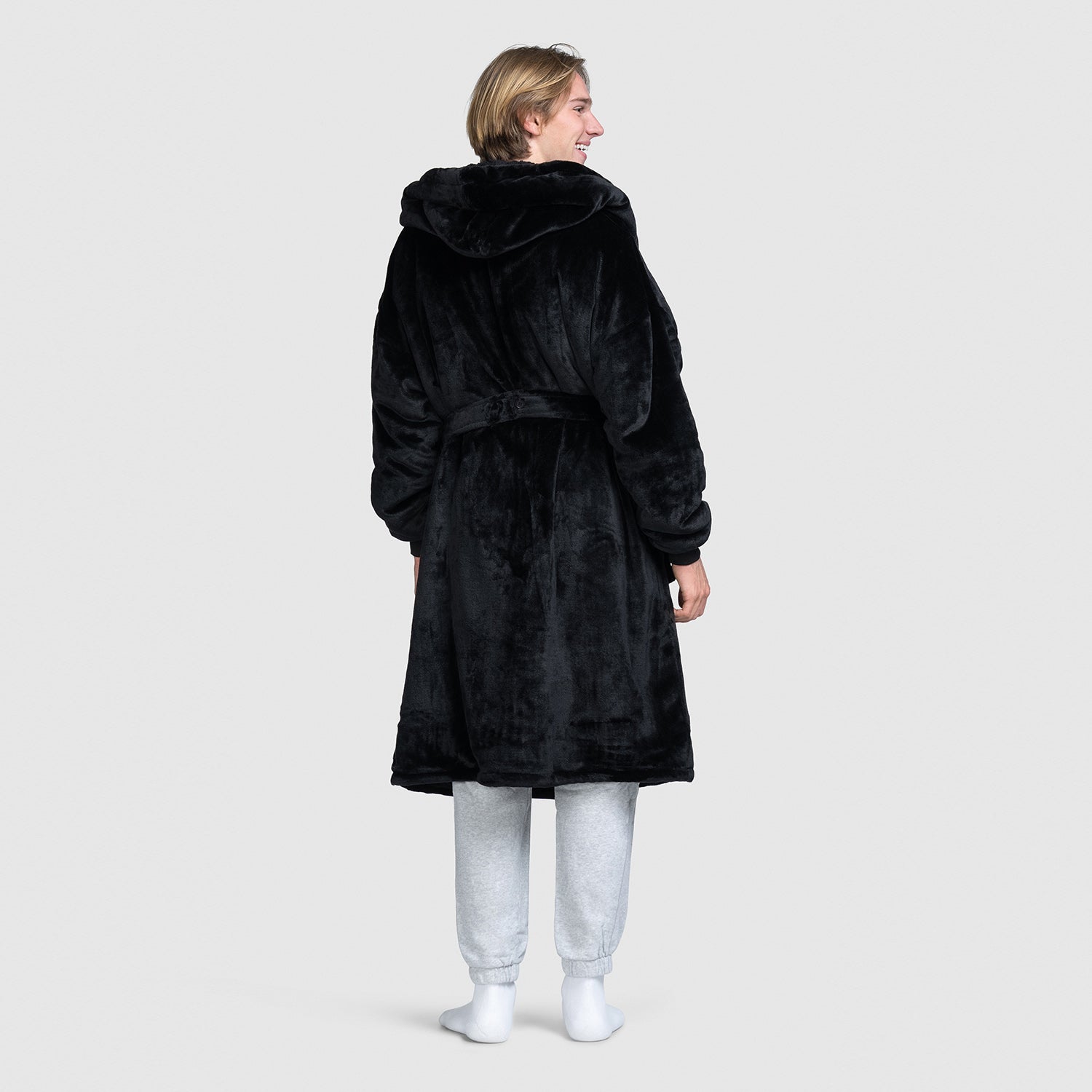 All Black Dressing Gown – The Oodie UK