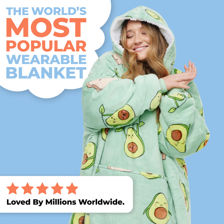 Avocado Oodie Wearable Hooded Blanket The Oodie UK