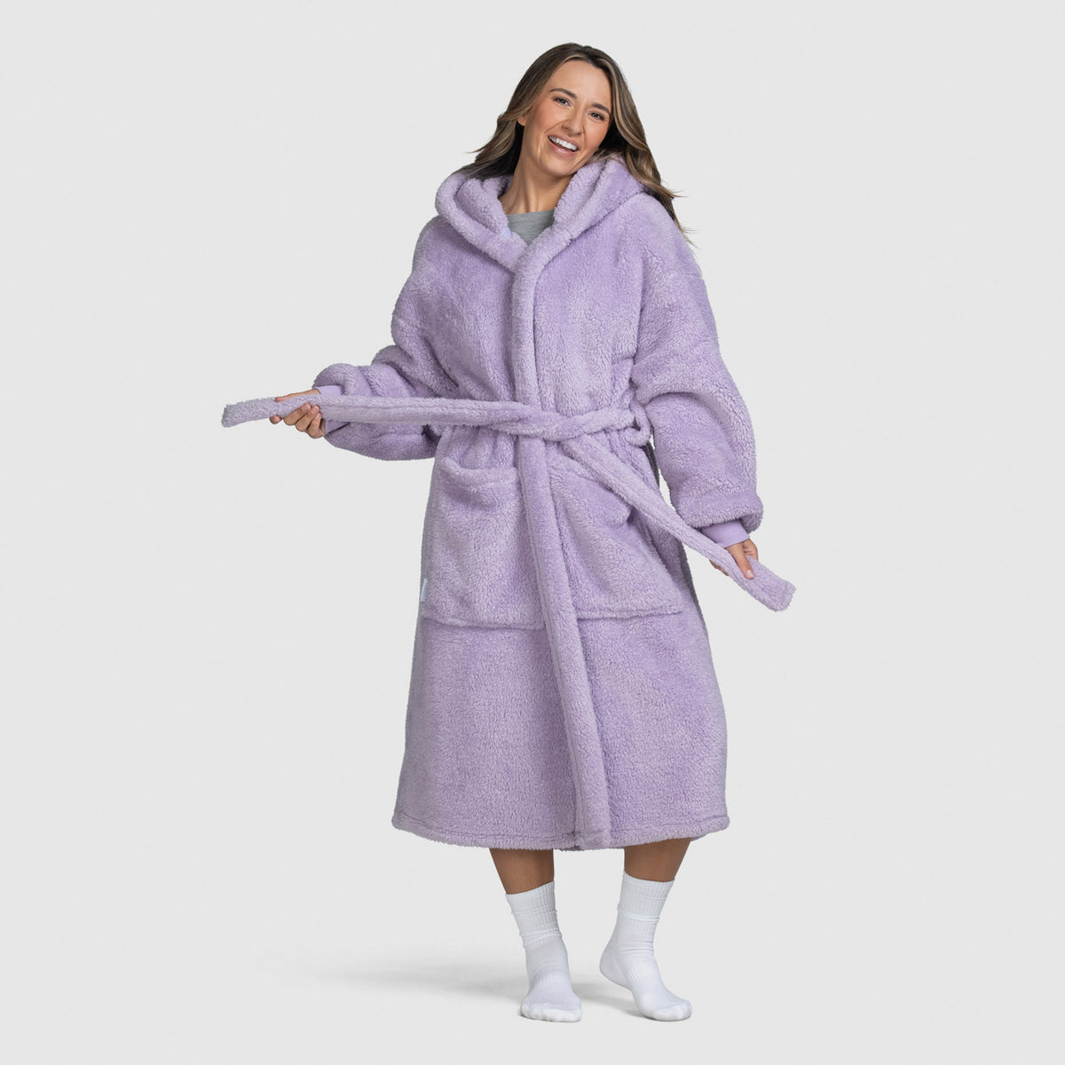 fluffy dressing gown