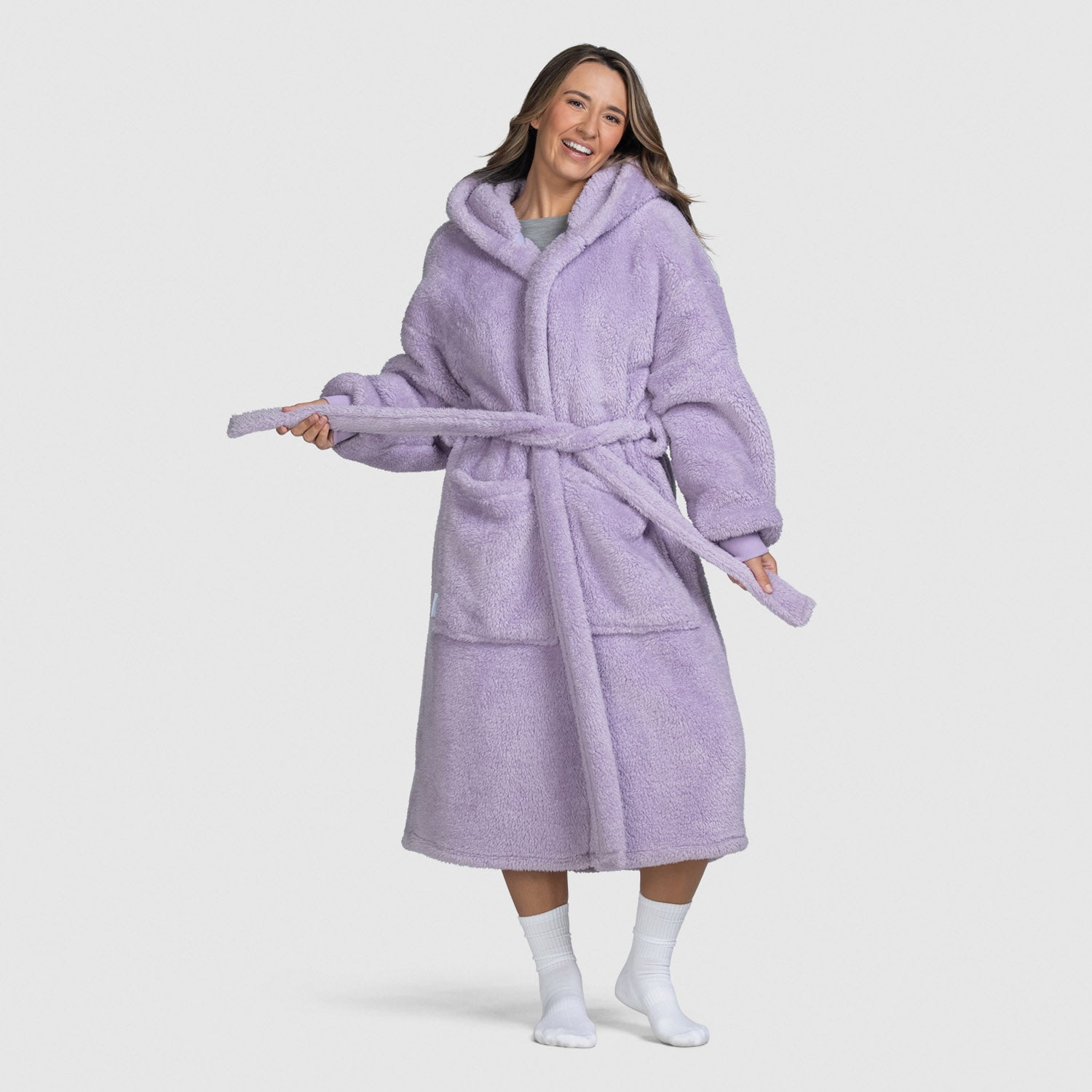fluffy dressing gown