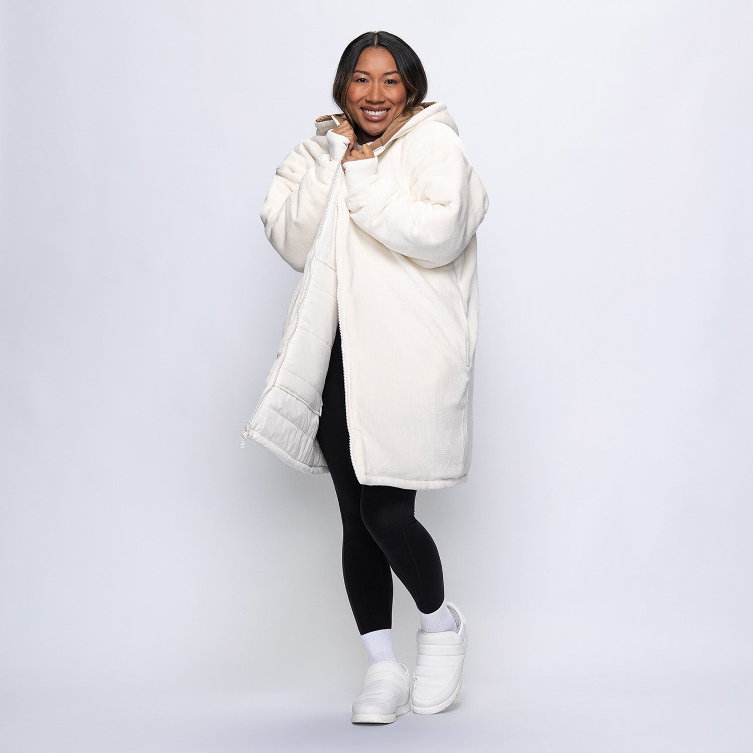Off White Splice Long Puffer Jacket – The Oodie UK