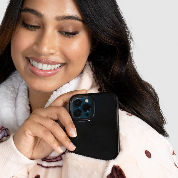 Coffee Button Up Oodie The Oodie UK